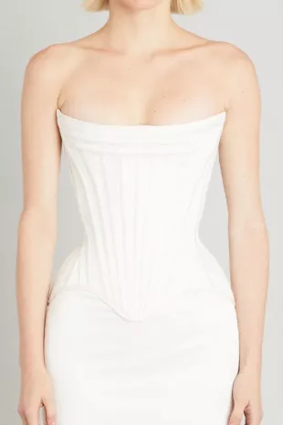 Wasp Corset in Matte Satin