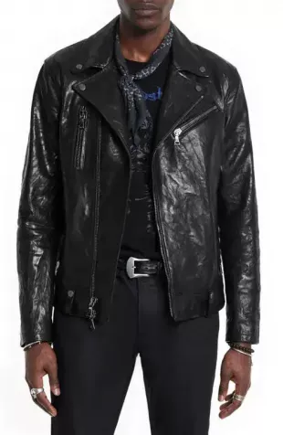 Chelsea Slim fit Leather Motorcycle Jacket