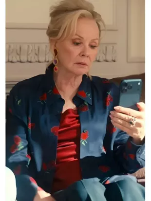Hacks Season 5 Jean Smart Rose Print Shirt