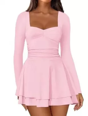 Tiered Ruffle Hem Dress
