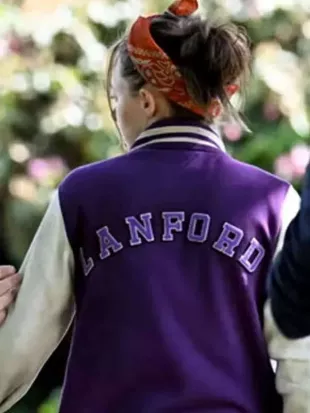 Run Away S01 Ellie de Lange Wool Varsity Jacket