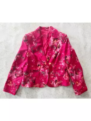 Matlock S02 Justina Machado Pink Floral Print Blazer