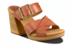 Hesperia Leather Sandal In Rust