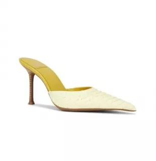 Robyn Women Heels Yellow Snake