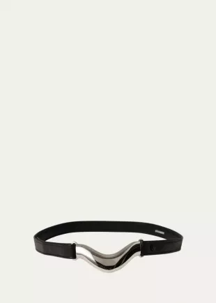 Brancusi Metal Leather Belt
