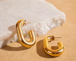 Chunky Gold Hoop