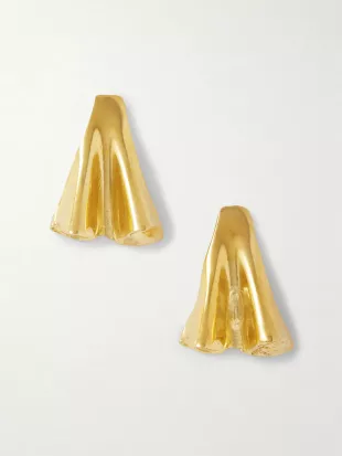 Copperman Hedi gold-plated earrings