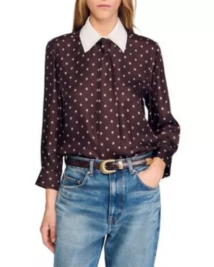 Silk Tie Shirt