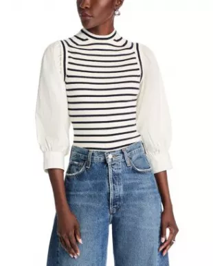 Tirza Mixed Media Top