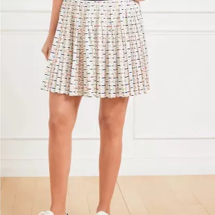 Multicolor Patterned Tennis Skirt