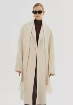 Twila Wool Scarf Coat