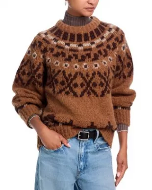 Fair Isle Alpaca Blend Sweater
