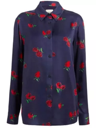 Hacks S05 Jean Smart Rose Print Shirt