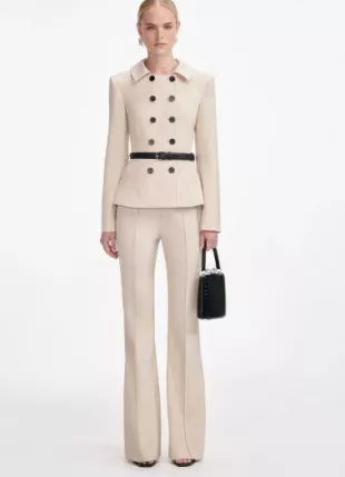Beige Twill Jumpsuit