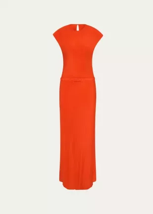 Fresca Belted Silk Dress
