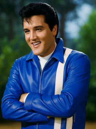 Elvis Presley Speedway Blue Jacket