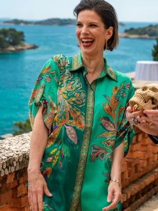 A Taste For Murder 2026 Silk Satin Blouse