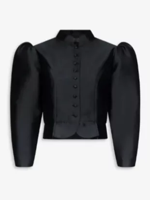 The View 2026 Sunny Hostin Black Puff Sleeves Jacket