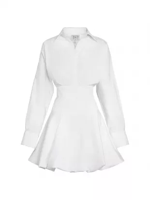 Mila Bubble Hem Shirtdress