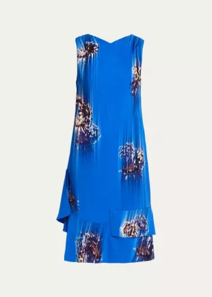 Rhetta Floral Tiered Ruffle Midi Dress