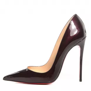 So Kate Pump in Patent Burgundy