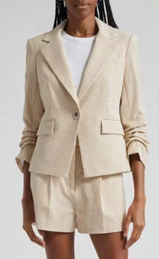 Aaliyah Seersucker Dickey Jacket