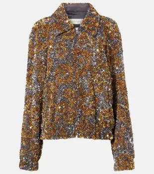 Vinnia Embellished Jacquard Jacket