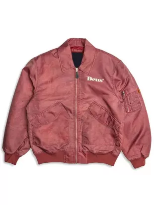Motorvalley S01 Blu Venturi Maroon Bomber Jacket