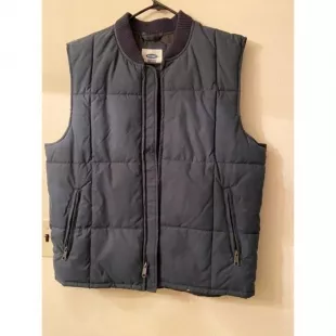 Blue Puffer Vest Mens Large Puffer