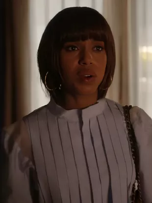 Imperfect Women 2026 Kerry Washington Pleated Shirt