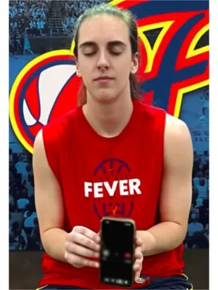 Caitlin Clark 2026 Indiana Fever Red Top