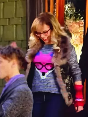 Criminal Minds S9 Kirsten Vangsness Grey Fox Print Sweater