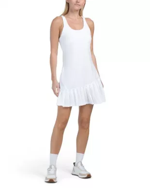 Pleated Front Mini Dress