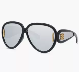 Anagram 65mm Oversized Pilot Mask Sunglasses