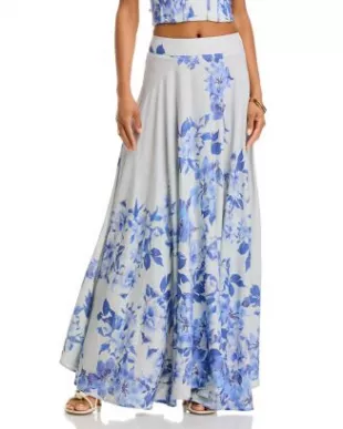 Placed Floral Skirt