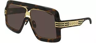 Brown Shield Men's Sunglasses GG0900S 002 60