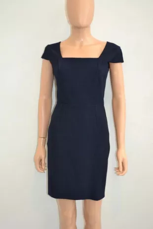 Ltd Ed Neiman Marcus Navy Cap Sleeve Dress