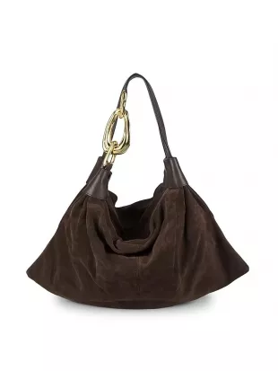 Small Trampoline Suede Hobo Bag