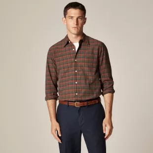 Slim Secret Wash Cotton Poplin Shirt With Point Collar