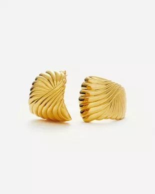 Ripple Oversized Stud Earrings