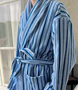 Essential Robe Blue Stripe
