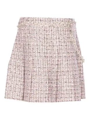 Crystal-embellished t*Tweed Mini Skirt
