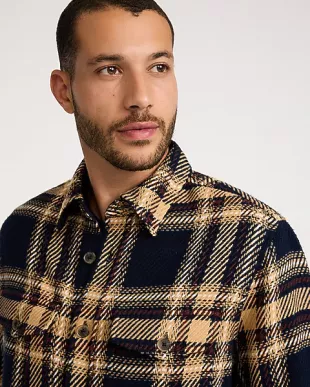 Plaid Cotton Shirt Jacket