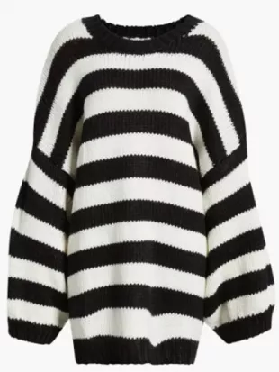 The View 2026 Whoopi Goldberg Striped Sweater