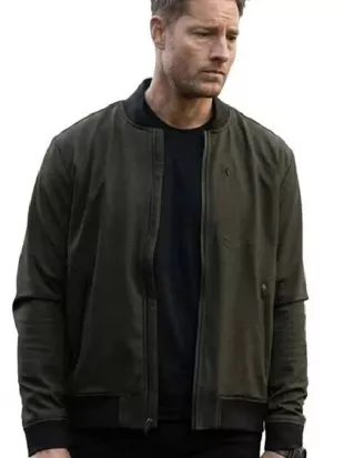Tracker S03 Justin Hartley Green Bomber Jacket