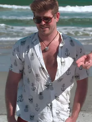 Southern Charm Season 11 White Pirate Printed Shirt