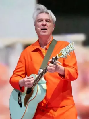 Coachella 2026 David-Byrne Orange Jacket