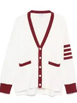 Imperfect Women Joel Kinnaman 4-Bar Stripe Cardigan