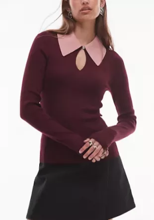 Wool Blend Knitted Top