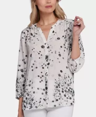 White Pintuck Blouse